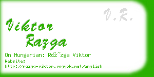 viktor razga business card